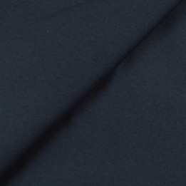 Tissus laine cachemire uni bleu marine