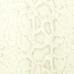 Simili cuir croco de couleur blanc et gris