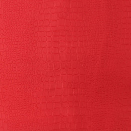 Simili cuir croco de couleur rouge