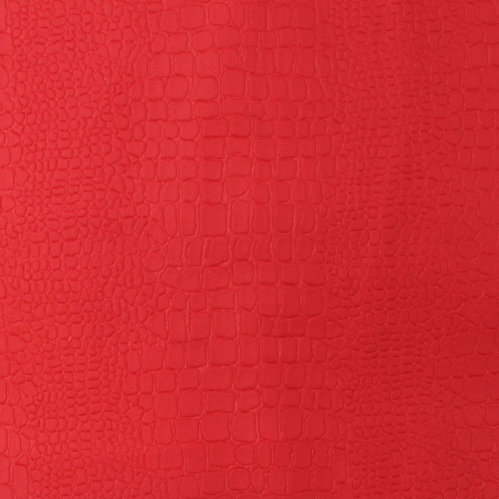 Simili cuir croco de couleur rouge