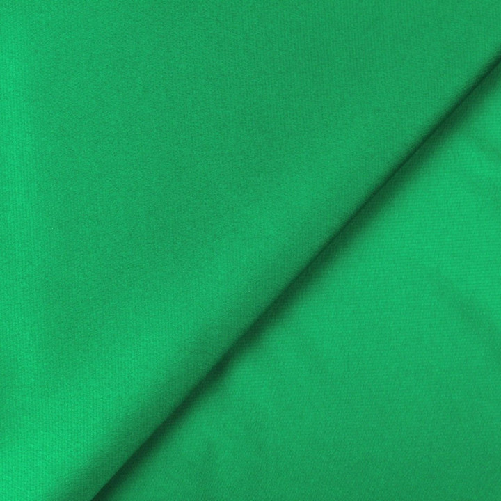 Tissus crêpe satin uni vert