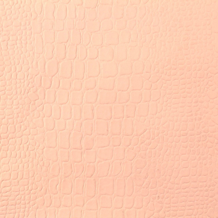 Simili cuir croco de couleur rose