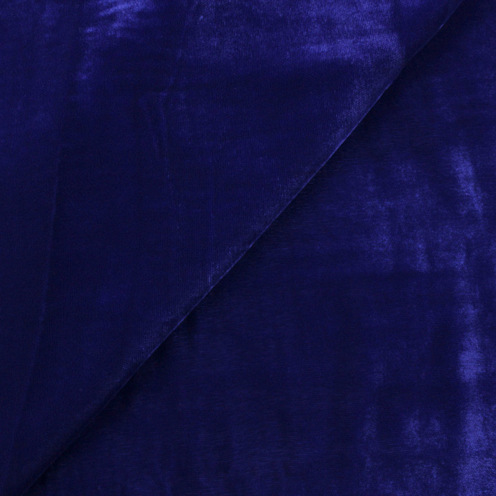 Tissu Velours Polyester Vert Sapin Uni