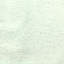 Simili cuir croco de couleur gris clair – coupon de 3 m | Moline