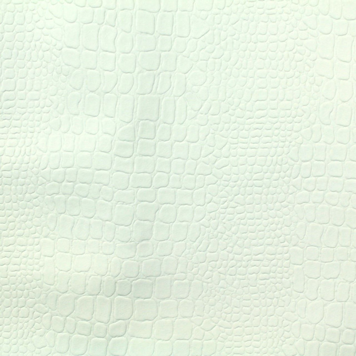 Simili cuir croco de couleur gris clair