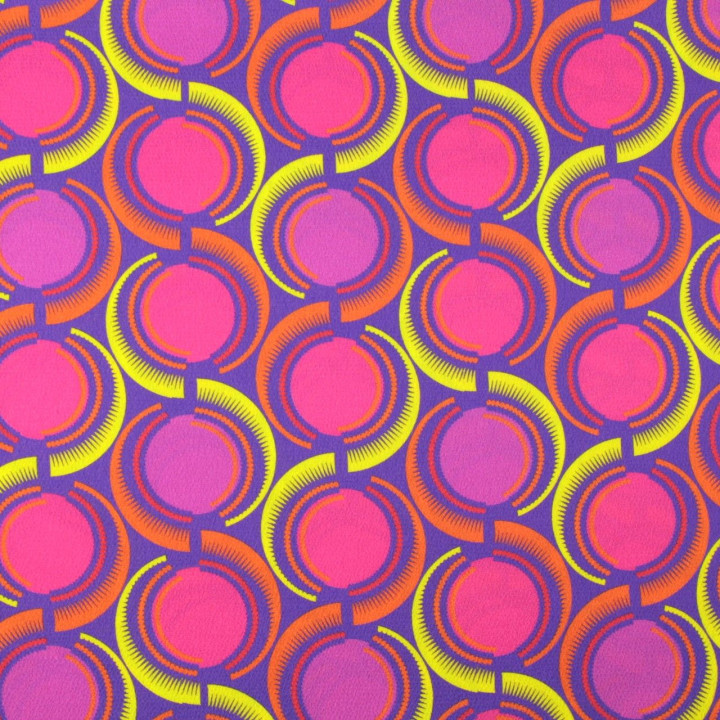 Tissus viscose imprimé géométrique