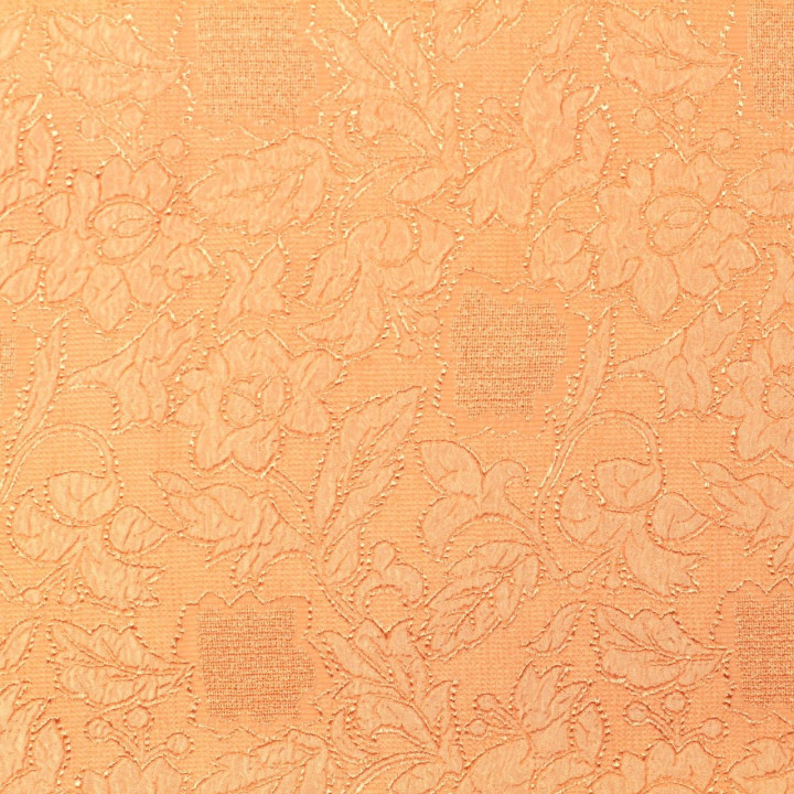 Tissus de couleur saumon imprimé fleuri