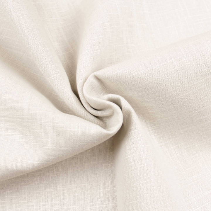 Tissu coton double gaze uni de couleur rose poudrée