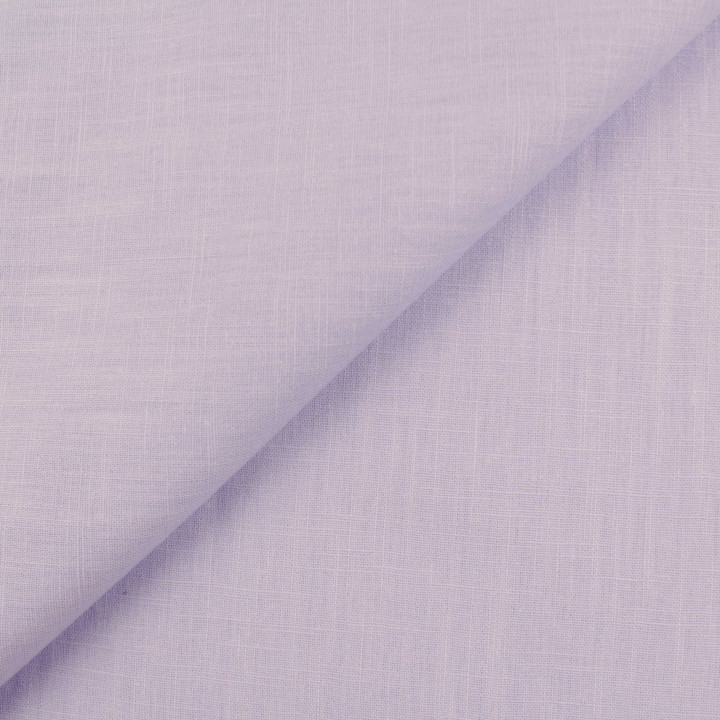 Tissu coton double gaze uni de couleur beige claire