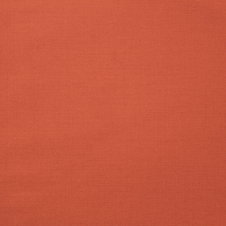 Tissu Gabardine Coton Uni Orange Corail - Haute Qualité