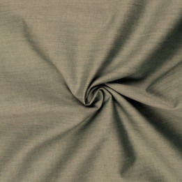 Tissu Coton Uni Vert Kaki