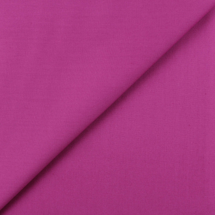 Tissu Popeline de Coton Violet