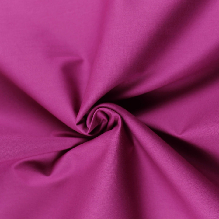 Tissu Popeline de Coton Violet