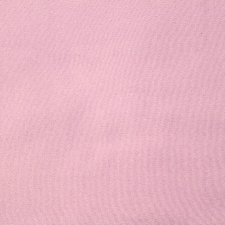 Tissu coton uni de couleur rose dragée