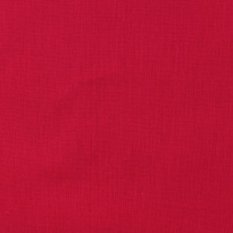 Tissu popeline de coton uni de couleur rouge