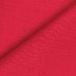 Tissu popeline de coton uni de couleur rouge – coupon de 3 m | Moline