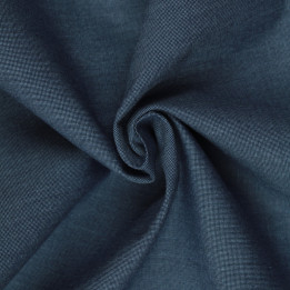 Tissu coton chemise bleu foncé