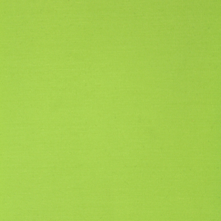 Tissu en coton épais uni, couleur vert pomme