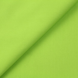 Tissu en coton épais uni, couleur vert pomme au mètre | Moline
