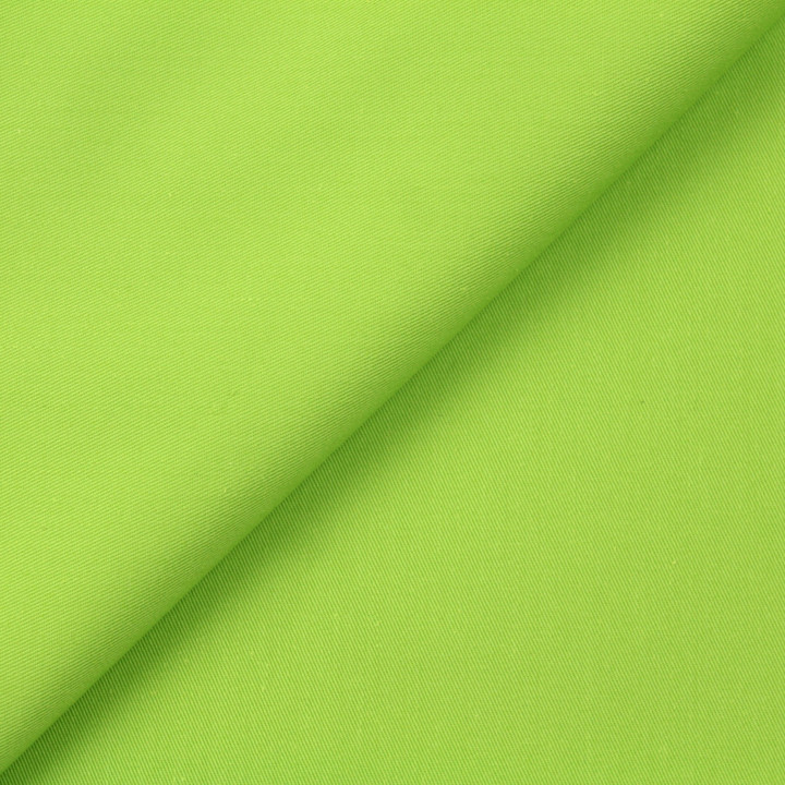 Tissu en coton épais uni, couleur vert pomme