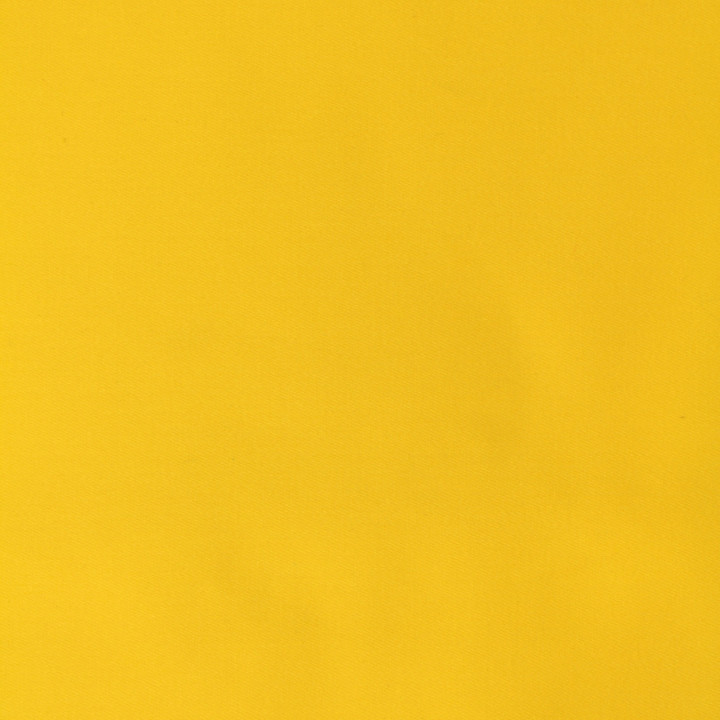 Tissu coton satiné jaune uni