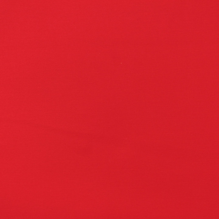 Tissu coton rouge uni satiné