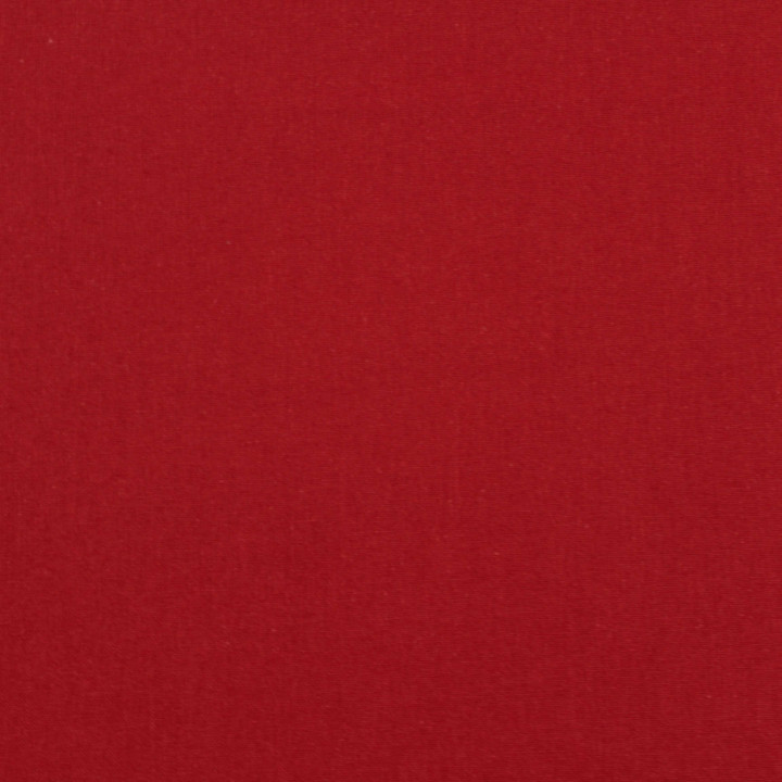 Tissu coton uni de couleur rouge foncé