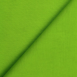 Tissu voile de coton uni vert claire – coupon de 3 m | Moline