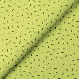 Tissu coton vert milleraie imprimé confettis taupe – Graphique et élégant