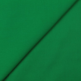 Tissu voile de coton uni vert