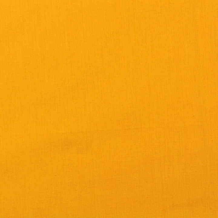 Tissu voile de coton uni jaune