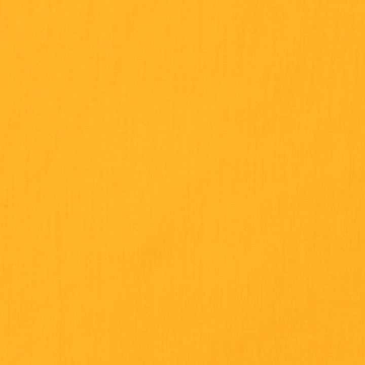 Tissu voile de coton uni jaune