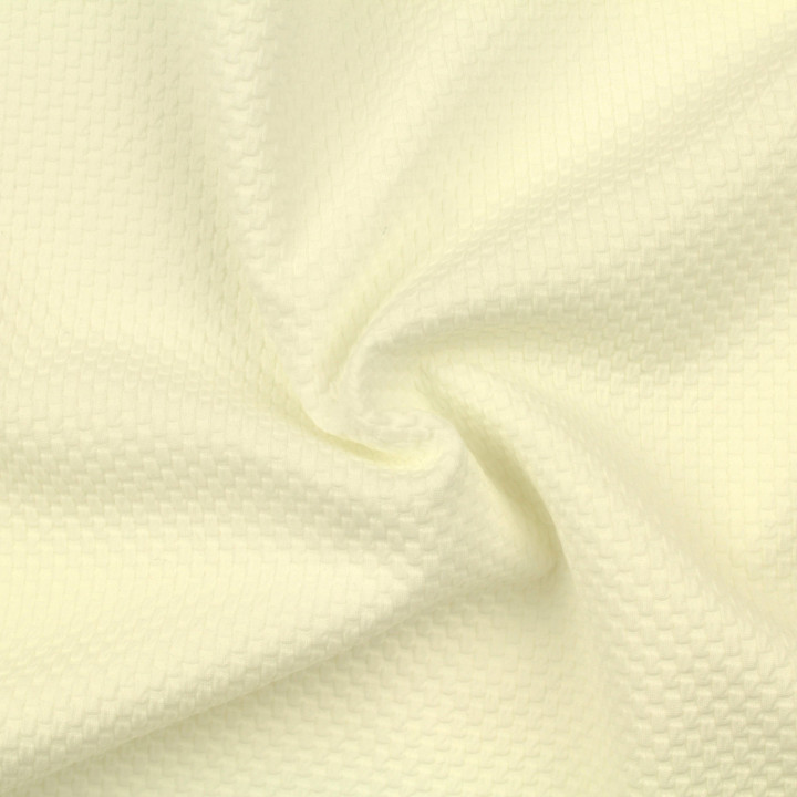 Tissu jersey blanc imprimé grain de café