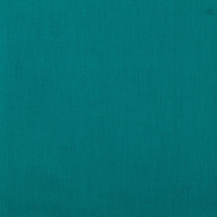 Tissu popeline de coton uni de couleur bleu canard