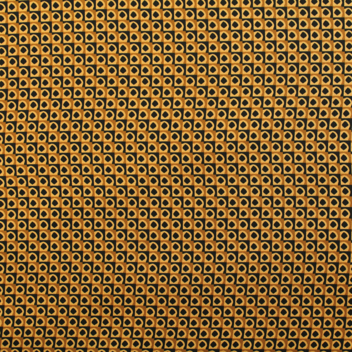 Tissus satin imprimé géométrique