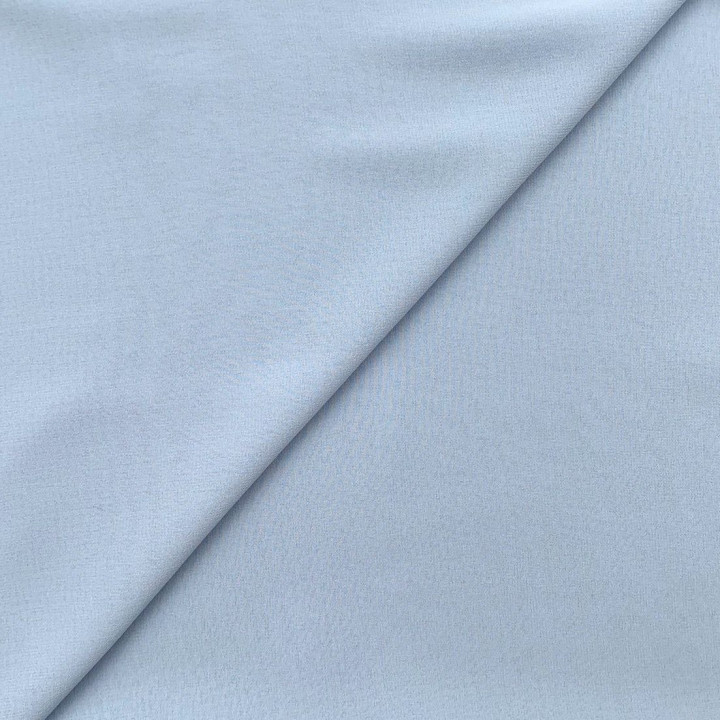Tissu mousseline uni de couleur bleu ciel