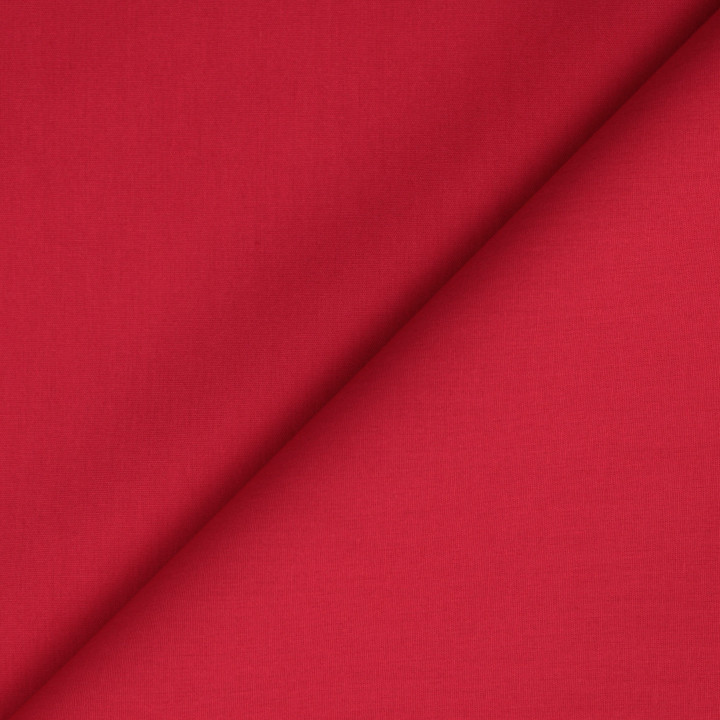 Tissu popeline de coton uni de couleur fuchsia