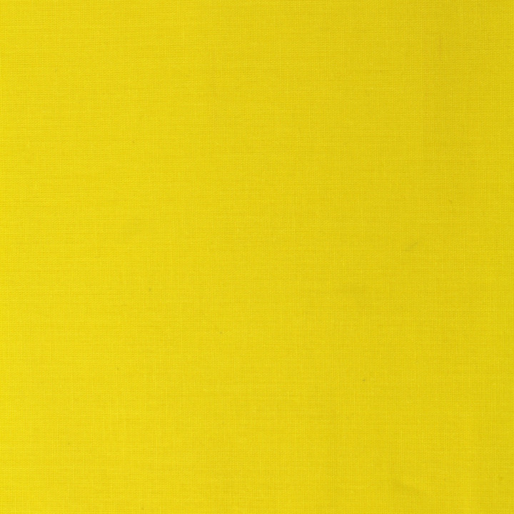 Tissu Popeline De Coton Uni Jaune Canari - Haute Qualité