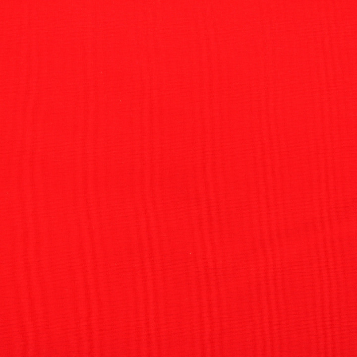 Tissu jersey coton uni de couleur rouge