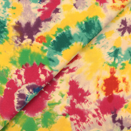 Tissu polyester viscose imprimé fleuri – coupon de 3 m | Moline