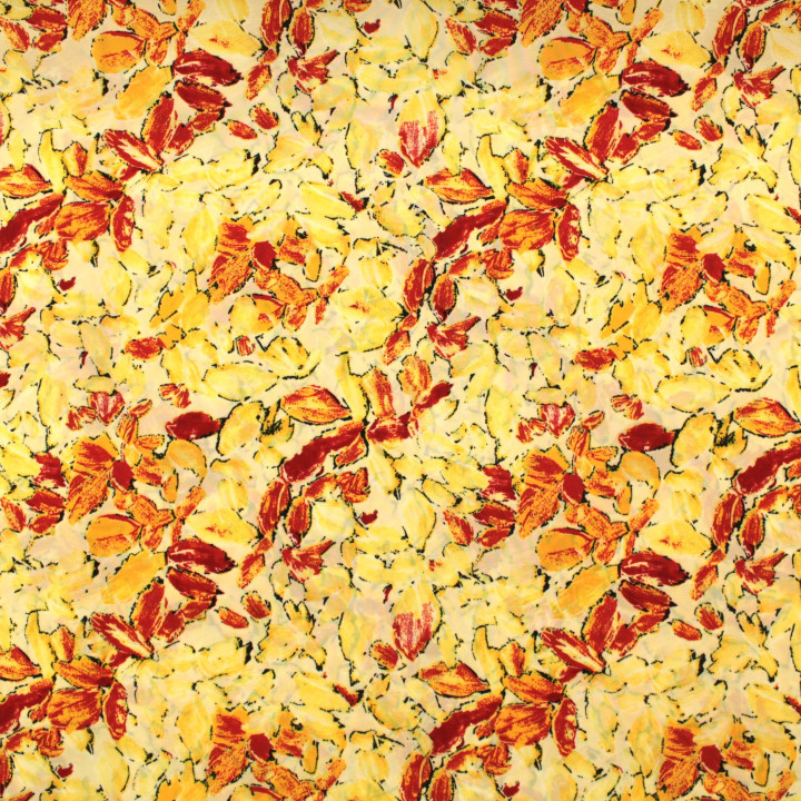 Tissus en viscose imprimés fleuris