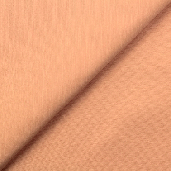 Tissu satin de coton uni de couleur rose poudré
