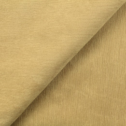 Tissu velours milleraie uni de couleur ivoire