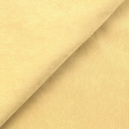 Tissu velours milleraie uni de couleur beige claire | Moline