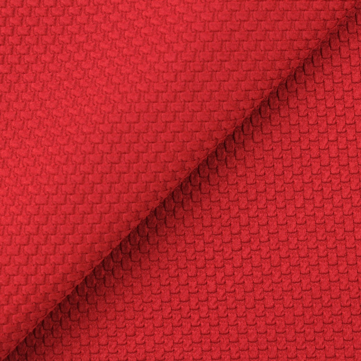Tissu jersey grain de café bordeaux