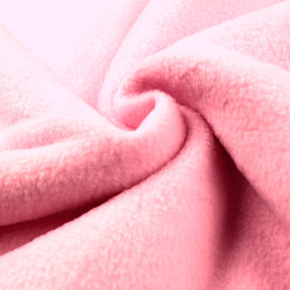 Tissu polaire uni rose