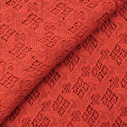 Tissu Dentelle Traditionnelle Bordeaux Uni au mètre | Moline