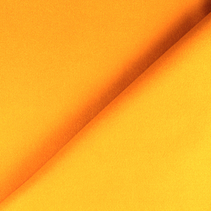 Tissu en laine et cachemire couleur jaune maïs