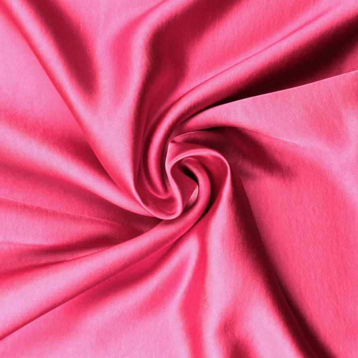 Tissu en satin lourd rose fuchsia