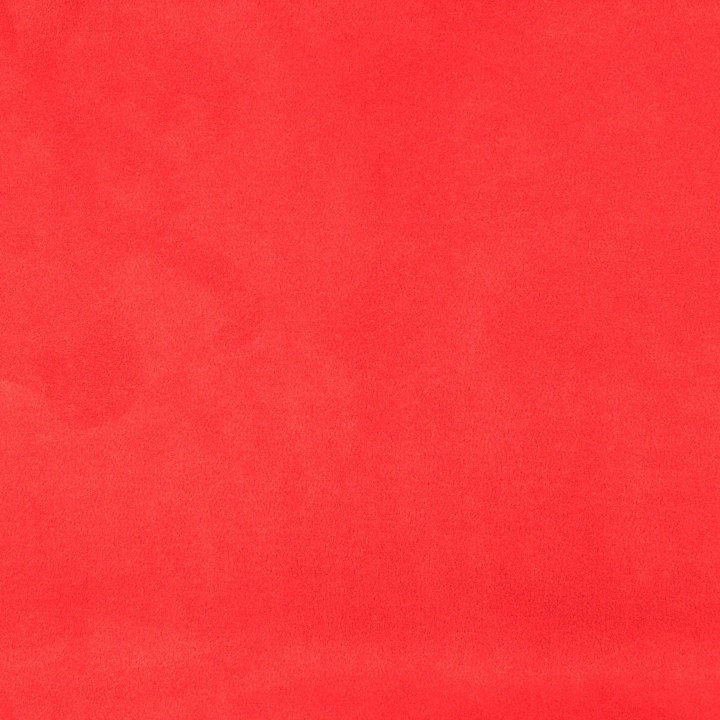 Tissu suédine rouge uni - Qualité supérieur